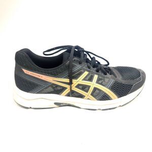 Asics Gel-Contend 4 Black Running Shoes Sneakers Women's Size 9.5 US